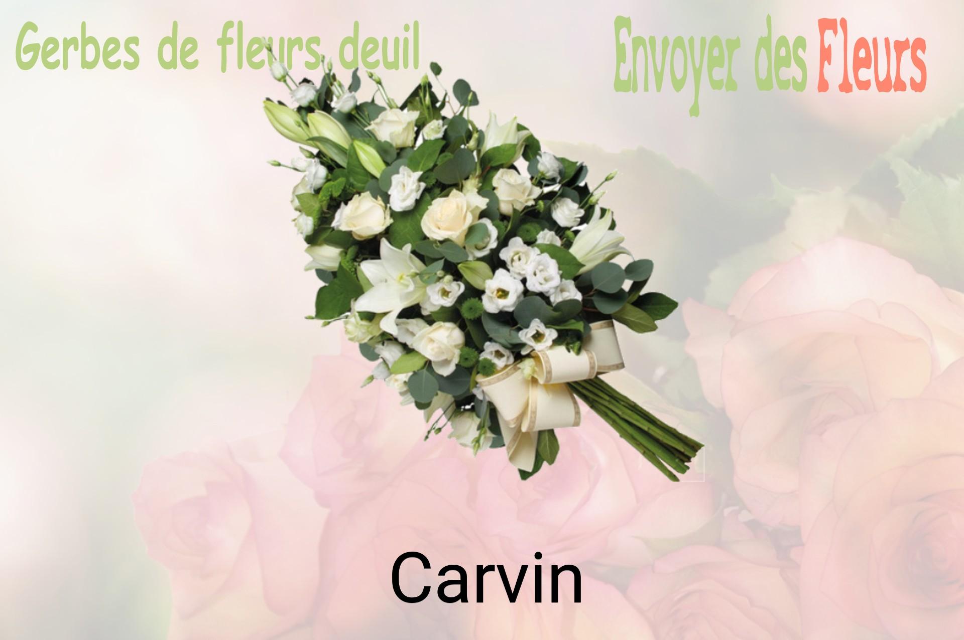 Gerbe de fleurs de deuil livrée à Carvin